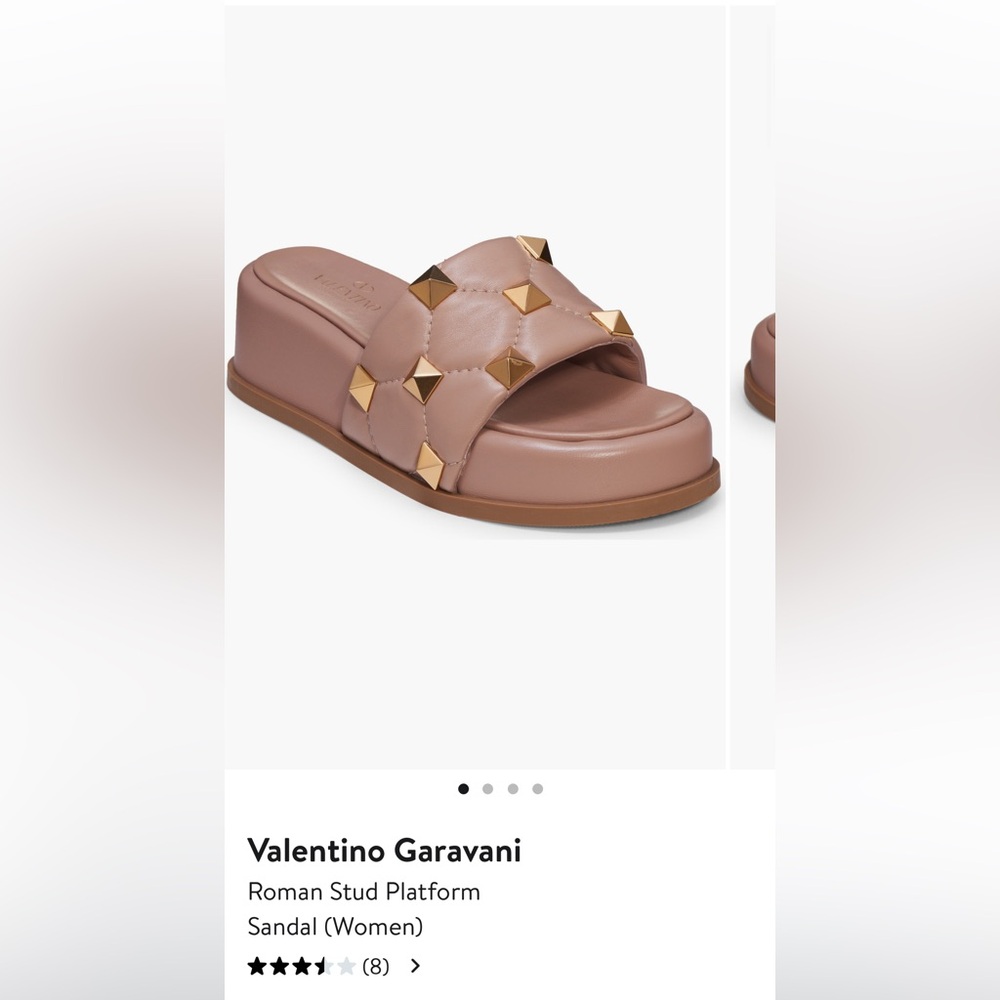 NWT VALENTINO PLATFORM SLIDE